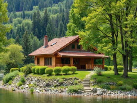 rsd36.ru | Дом из клееного бруса на берегу озера или реки